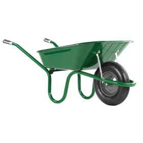 Original Green 90 Litre Pneumatic Wheelbarrow